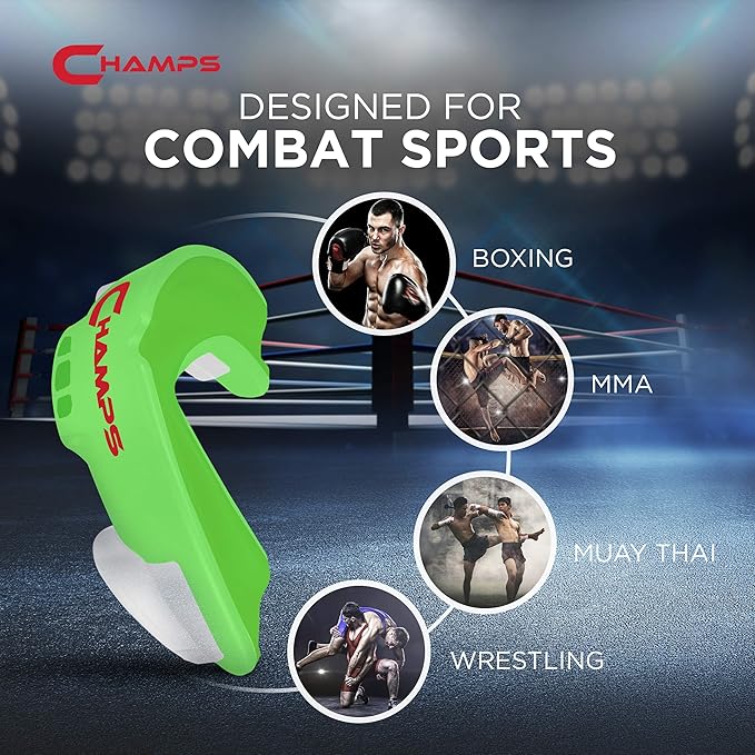 Breathable Mouthguard for Boxing, Jiu Jitsu, MMA, Muay Thai, Sports, and Wrestling. Easy Fit Boxing Mouthguard Super Tough MMA Mouthguard. Combat Sports Mouthpiece