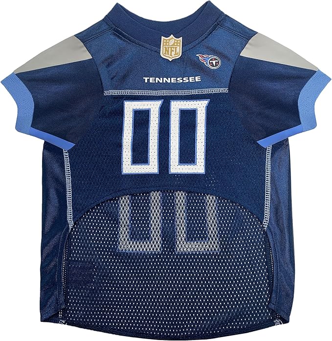 Pets First NFL Tennessee Titans Dog Jersey, Size Medium, Football Shirt Costume for Pet, Dog Sports T-Shirt, NFL Team Clothing for Cats, Licensed Pet Apparel Available in 7 Sizes and 32 Teams