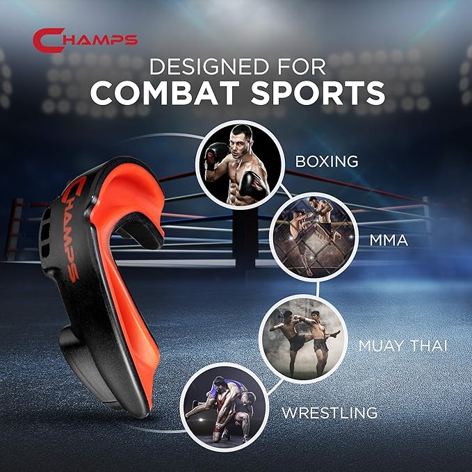 Breathable Mouthguard for Boxing, Jiu Jitsu, MMA, Muay Thai, Sports, and Wrestling. Easy Fit Boxing Mouthguard Super Tough MMA Mouthguard. Combat Sports Mouthpiece