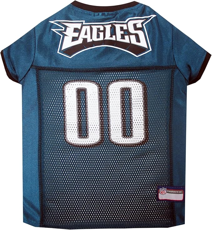 NFL Philadelphia Eagles Dog Jersey, Size: 3X-Large. Best Football Jersey Costume for Dogs & Cats. Licensed Jersey Shirt