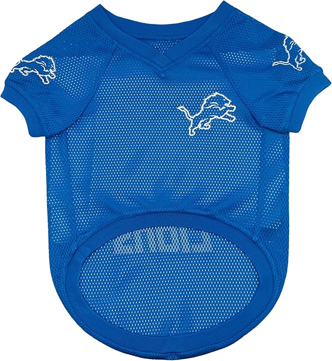 Pets First NFL Detroit Lions Raglan Jersey One Pride - Size X-Small. Cutest Football Jersey for Dogs & Cats