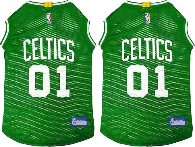 Pets First NBA Boston Celtics Dog Jersey, X-Large - Tank Top Basketball Pet Jersey (Pack of 2)