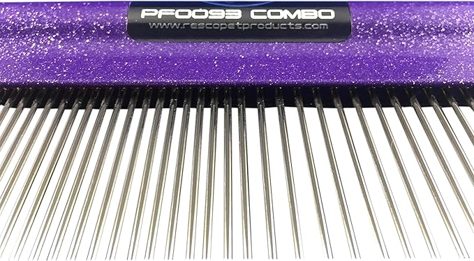 Resco USA-Made Wrap Comb for Pets, Combination, Sparkle Purple