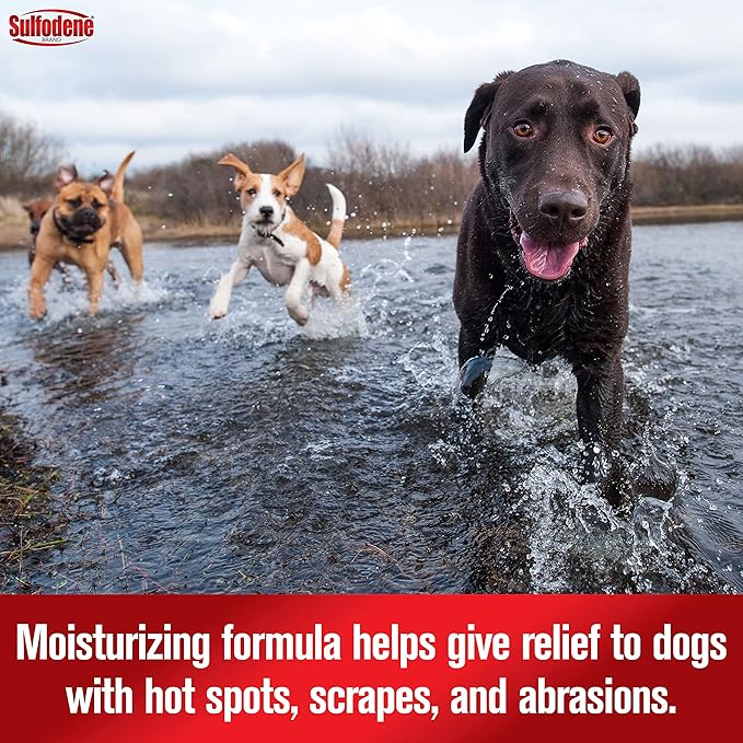 Sulfodene Hot Spot & Itch Relief Medicated Spray for Dog 8oz,(Pack of 2)