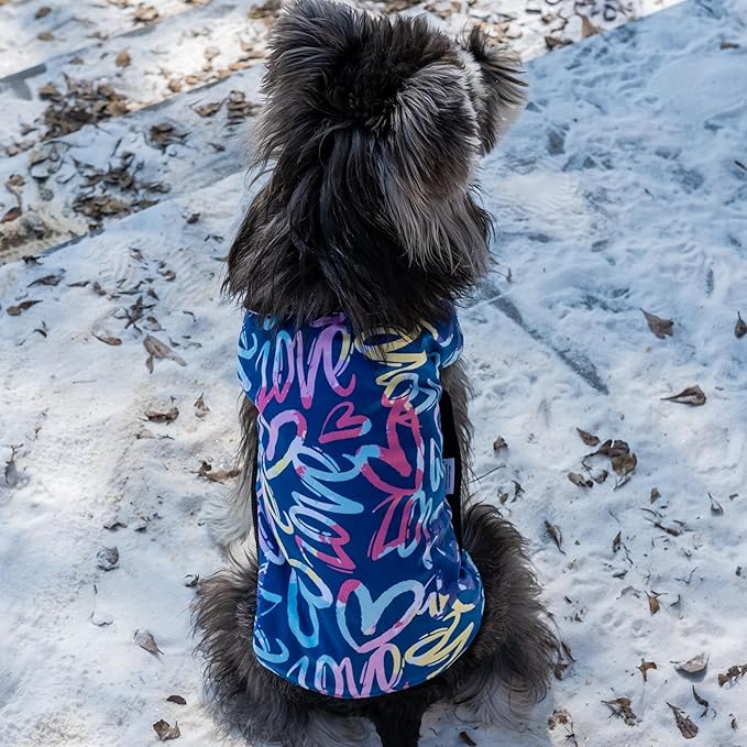 CuteBone Winter Dog Coat - Waterproof Windproof Reversible Vest, Thick Adjustable Cold Weather Jacket for Small Medium Large Dogs, Soft with Leash Hole