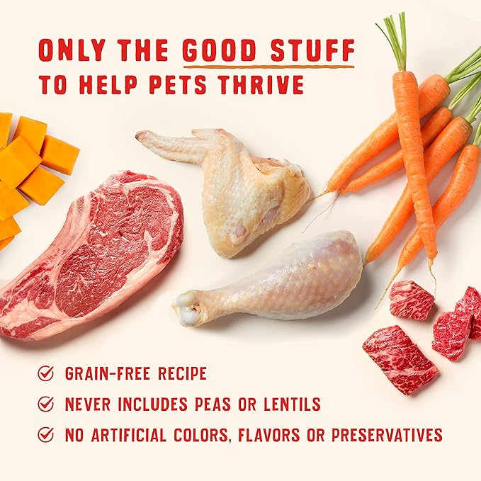 Stella & Chewy's Wild Red Wet Dog Food - High Protein Chicken & Beef Stew - Grain-Free Premium Recipe with 96% Animal Protein - Perfect for Picky Eaters, 10 oz, Pack of 6