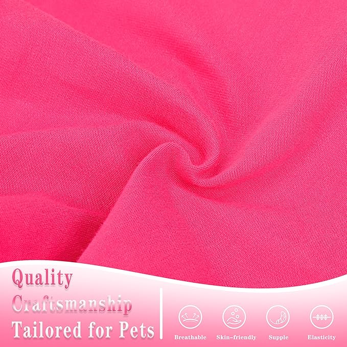 Stylish Cotton Dog Shirt with Print, Soft & Breathable, All-Season Comfort, Fits Most Breeds - Perfect Pet Apparel for Small, Medium, Large Dogs.Rosered&XL