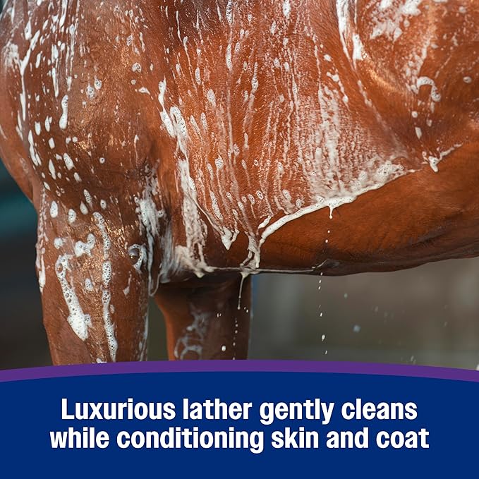 Farnam Vetrolin Body Wash, Time-Saving with No Scrubbing, Gentle and Moisturizing with Argan Oil, Soothes Dry Skin, for Horses and Dogs, 32 fl oz.