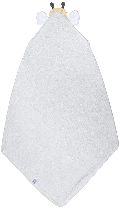Hudson Baby Unisex Baby Cotton Animal Face Hooded Towel, Bee, One Size