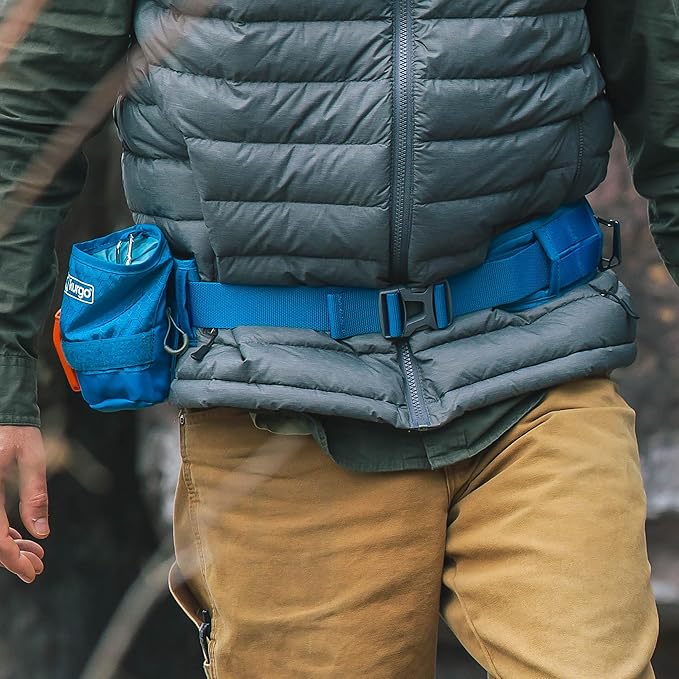 Kurgo RSG Active Utility Belt - Adjustable Adventure Dog Belt - MOLLE-Compatible - Reflective Trim - Lightweight, Comfortable Fit - Hands-Free