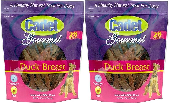(2 Pack) Duck Breast Dog Treats, 28 Ounce