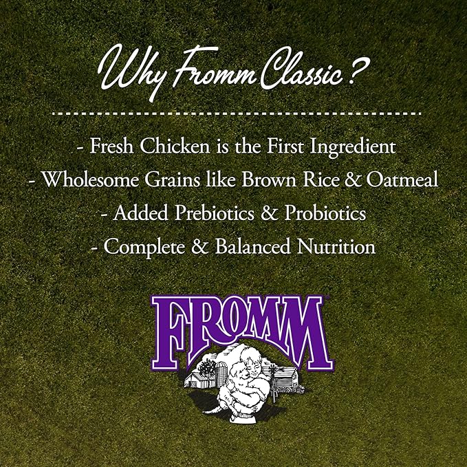 Fromm Classic Adult Large & Giant Breed Dog Food - Premium Dry Dog Food for Large & Giant Breeds - Chicken Recipe - 15 lb
