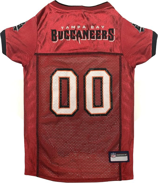 Pets First NFL Tampa Bay Buccaneers Dog Jersey, Size Small, Football Shirt Costume for Pet, Dog Sports T-Shirt, NFL Team Clothing for Cats, Licensed Pet Apparel Available in 7 Sizes and 32 Teams
