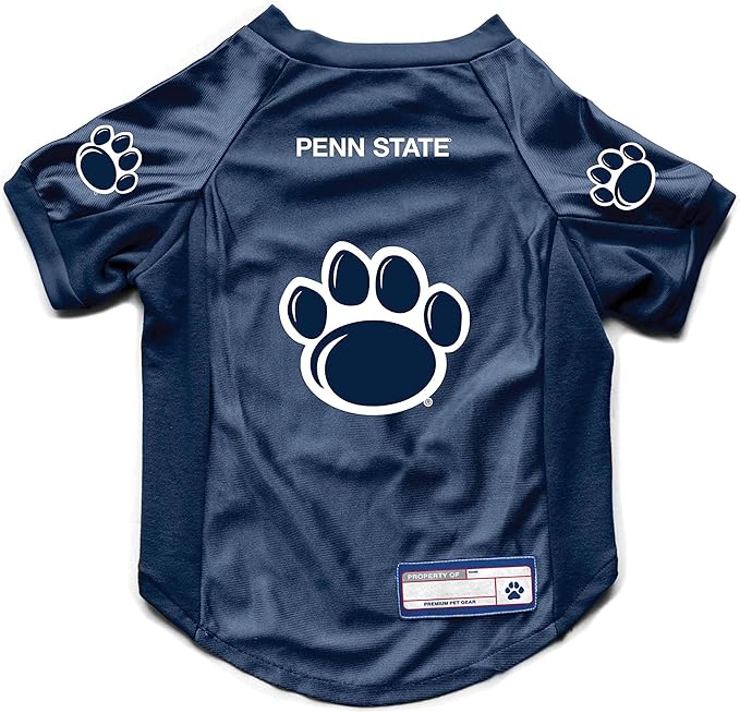 Littlearth NCAA Penn State Nittany Lions Stretch Pet Jersey, Team Color, Medium
