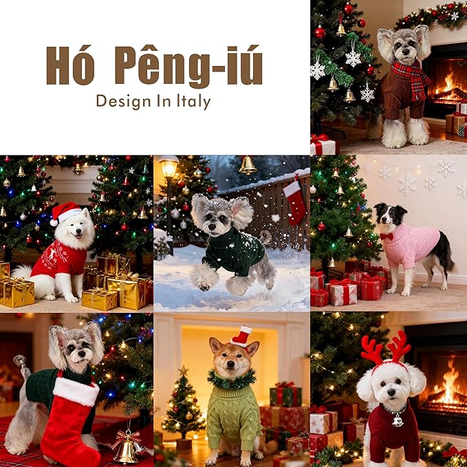 Small/Medium Dog Sweater, Warm Dog Winter Coat w/Sleeves, Comfortable High Neck Premium Dog Clothes for Labrador-Best for Holidays, Daily Walks XL Light Green