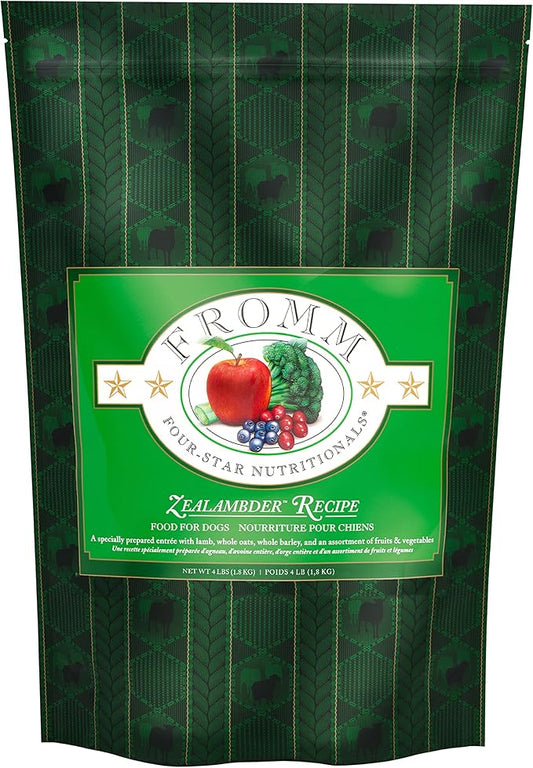 Fromm Four-Star Nutritionals Zealambder Dog Food - Premium Dry Dog Food - Lamb Recipe - 4 lb