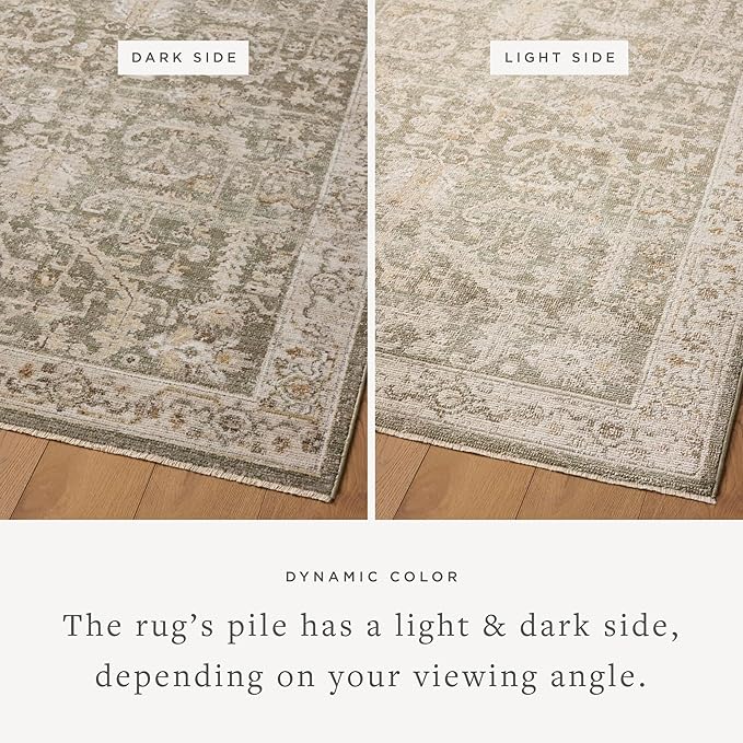 Loloi Magnolia Home by Joanna Gaines Pace Collection PAC-06 Forrest/Natural 9'-6" x 12'-3" Area Rug