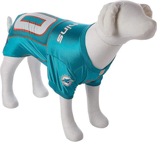 Pets First NFL Miami Dolphins Dog Jersey, Size XX-Large, Football Shirt Costume for Pet, Dog Sports T-Shirt, NFL Team Clothing for Cats, Licensed Pet Apparel Available in 7 Sizes and 32 Teams