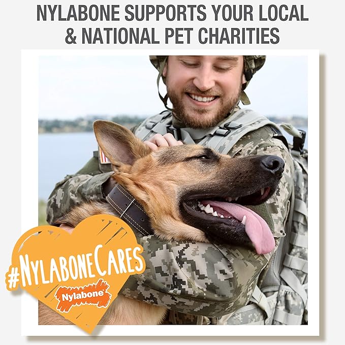 Nylabone Healthy Edibles Wild Natural Dog Chew Treats, Bison Flavor, Small Dogs Up to 20 lbs - Made in USA (16 Count) (Pack of 2)