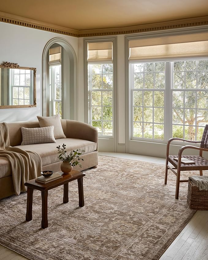 Loloi Magnolia Home by Joanna Gaines Pace Collection PAC-01 Bark/Natural 2'-6" x 10'-0" Runner Rug
