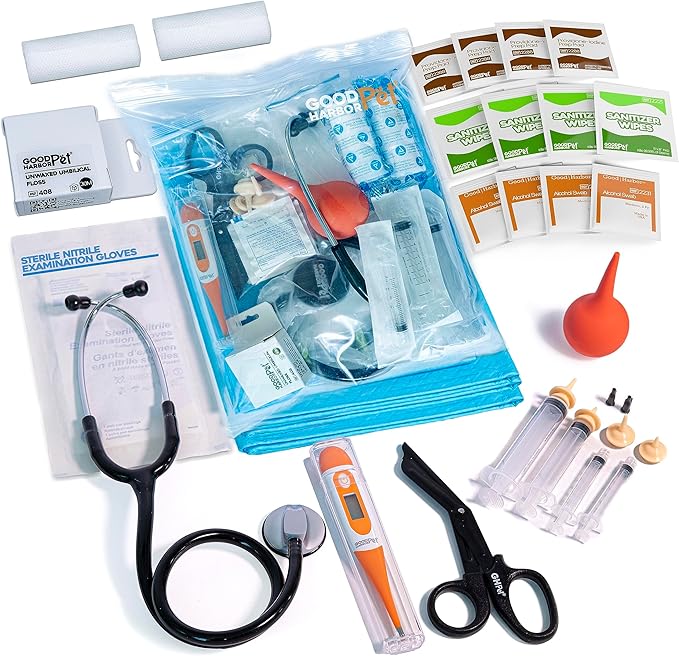 Good|Harbor GoodHarborPet|Birthing Essentials Kit for Newborn Puppy, Kitten & Pets