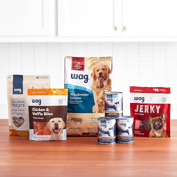 Amazon Brand - Wag Dry Dog Food Beef & Sweet Potato, Grain Free 24 lb Bag