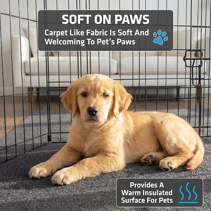 Drymate Jumbo XXL Potty Pad, Dog Playpen Mat Whelping (60x74), Super Absorbent, Waterproof, Slip-Resistant, Machine Washable, Reusable Puppy Pad for Training, Incontinence, Crate, Kennel (USA Made)