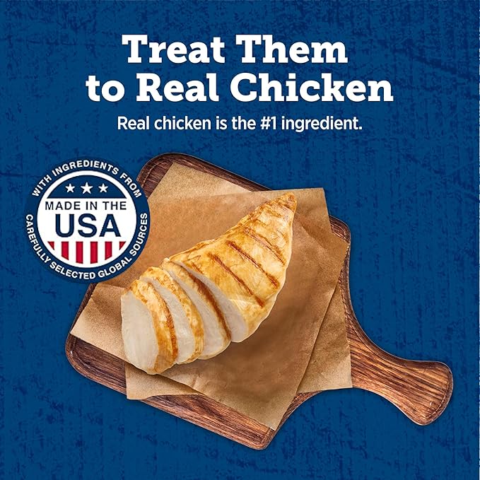 Blue Buffalo True Chews Dog Treats, Made in the USA with Natural Ingredients, Chicken and Apple Sausage Recipe, 12-oz Bag