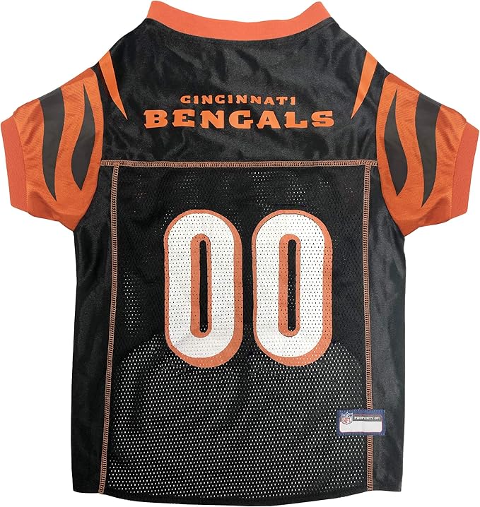 NFL Cincinnati Bengals Dog Jersey - XX-Large, Football Jersey Costume for Dogs