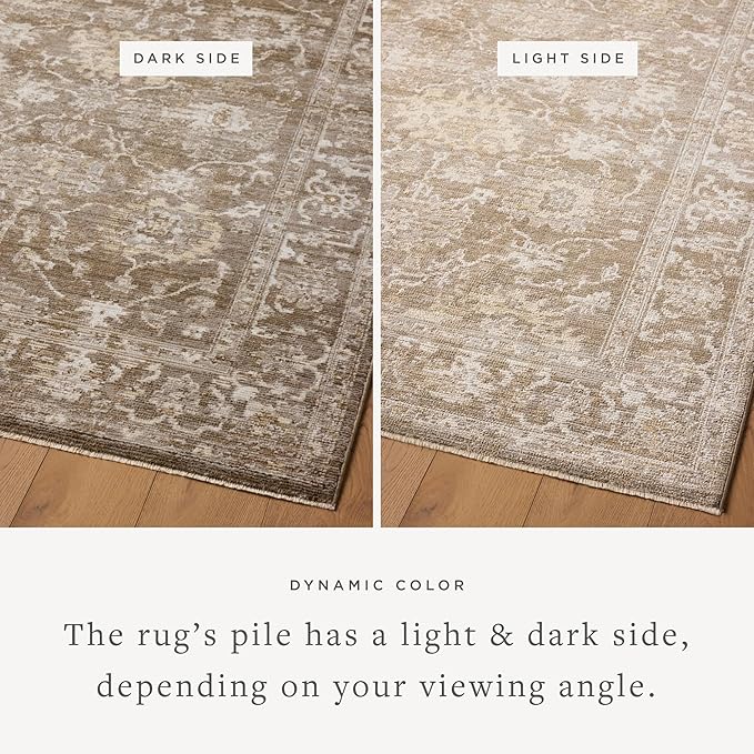 Loloi Magnolia Home by Joanna Gaines Pace Collection PAC-01 Bark/Natural 11'-6" x 15'-4" Area Rug