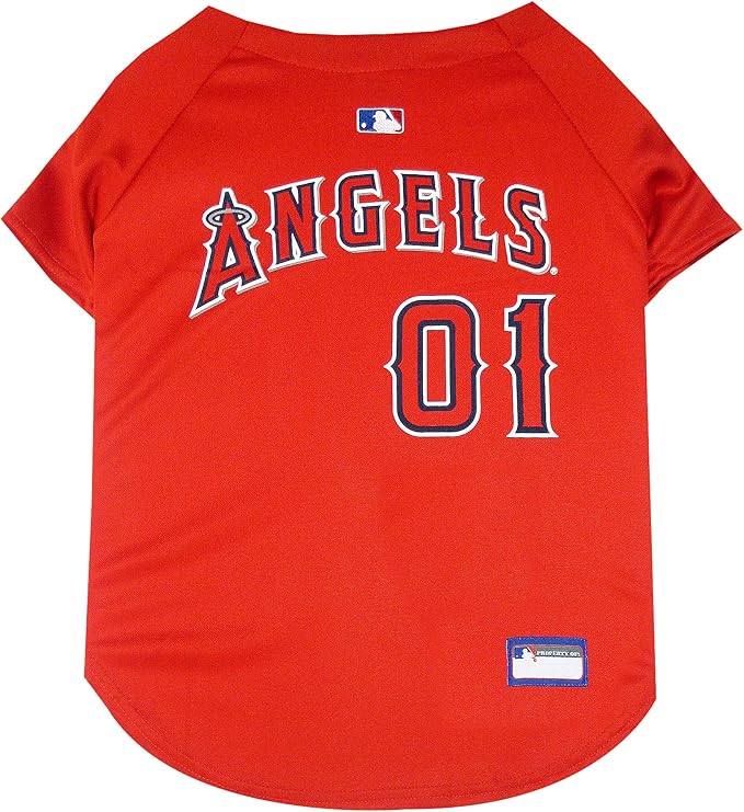 Official MLB Los Angeles Angels Pet Jersey for Dogs & Cats, Size XX-Large - Stylish Baseball Jersey for Your Furry Fan- Show Off Team Spirit with The Perfect Fan Apparel Gear for Pet, Dog & Cat