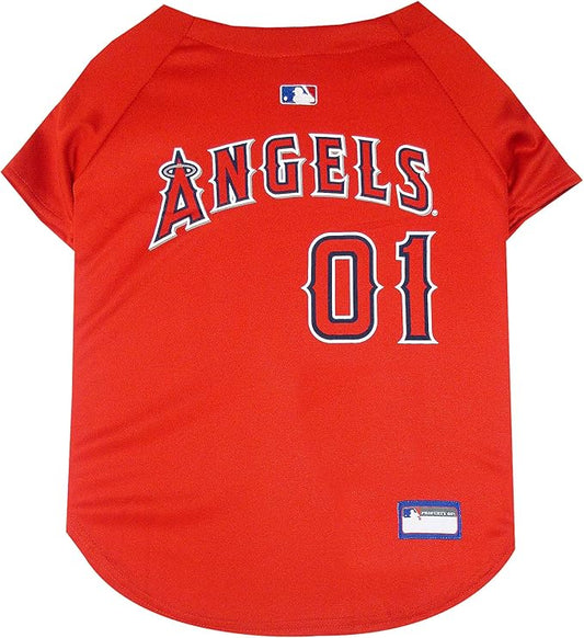 Official MLB Los Angeles Angels Pet Jersey for Dogs & Cats, Size X-Small - Stylish Baseball Jersey for Your Furry Fan- Show Off Team Spirit with The Perfect Fan Apparel Gear for Pet, Dog & Cat