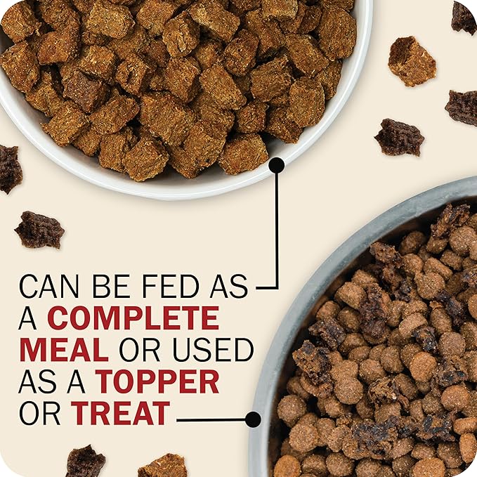 Redbarn Powerfood Air Dried Dog Food for Skin & Coat Health - 93% Lamb, Fish, & Lamb Organs with Omega-3s & 6s - Non-GMO Dry Full Feed or Topper Made in USA - 2lb