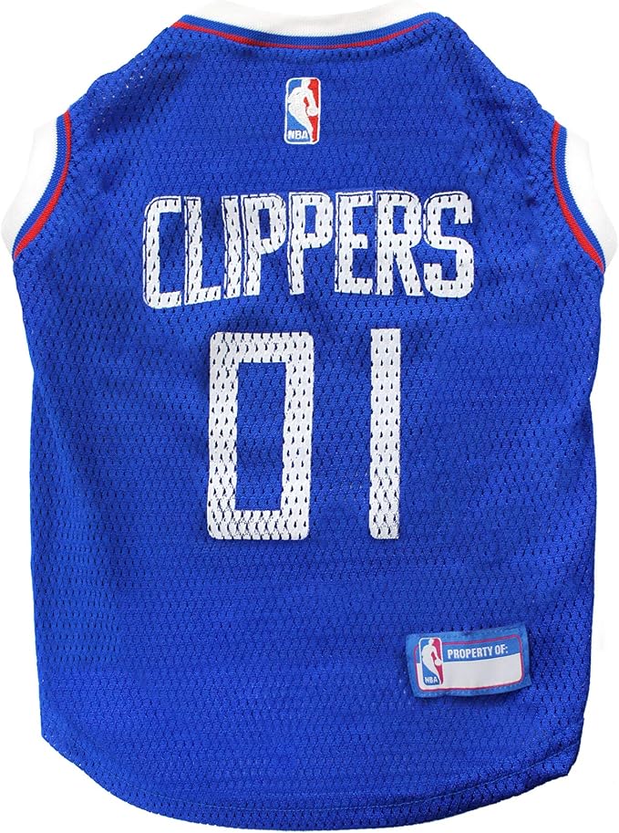 Pets First NBA LOS ANGELES CLIPPERS DOG Jersey, X-Large - Tank Top Basketball Pet Jersey