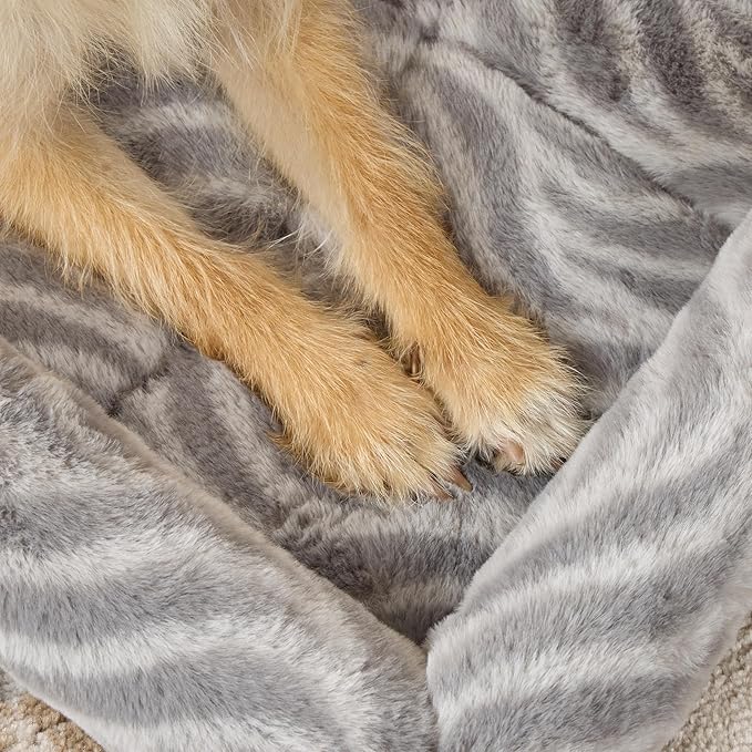 MidWest Homes for Pets QuiteTime Deluxe Wave Bolster Bed for Intermediate Dogs; Easily Machine Wash and Dry; Gray; 36"; 40236-WVGY