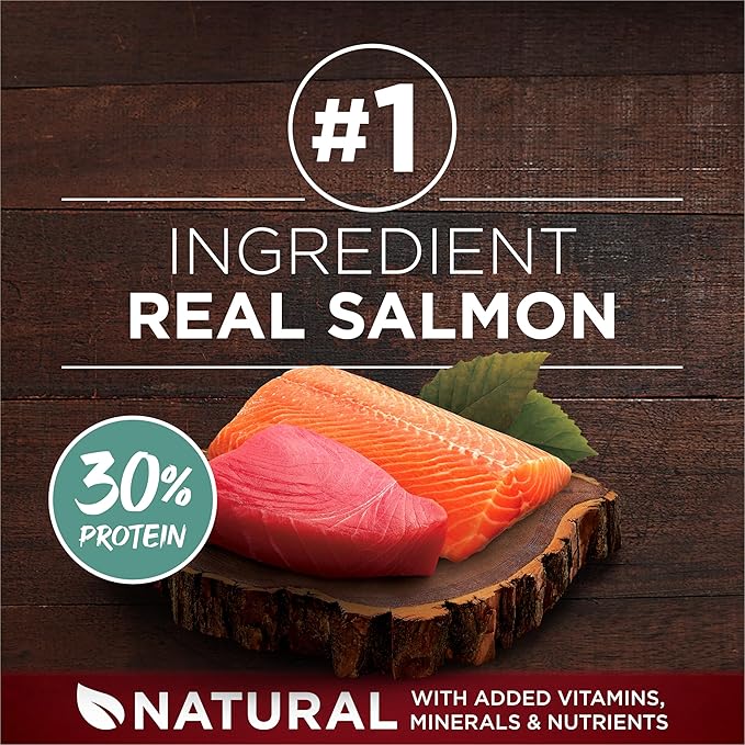 Purina ONE True Instinct With Real Salmon and Tuna Natural With Added Vitamins, Minerals and Nutrients High Protein Dog Food Dry Formula - 27.5 lb. Bag