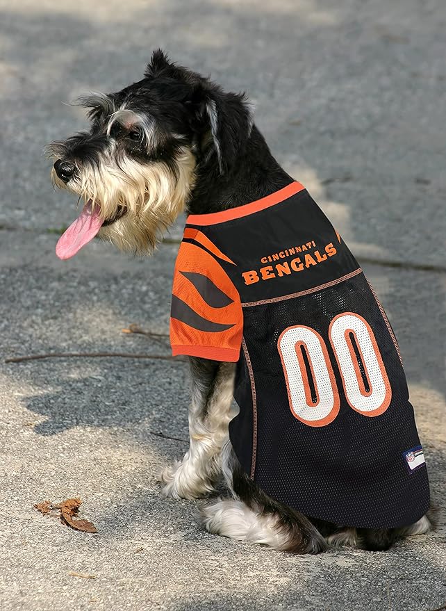 NFL Cincinnati Bengals Dog Jersey - XX-Large, Football Jersey Costume for Dogs