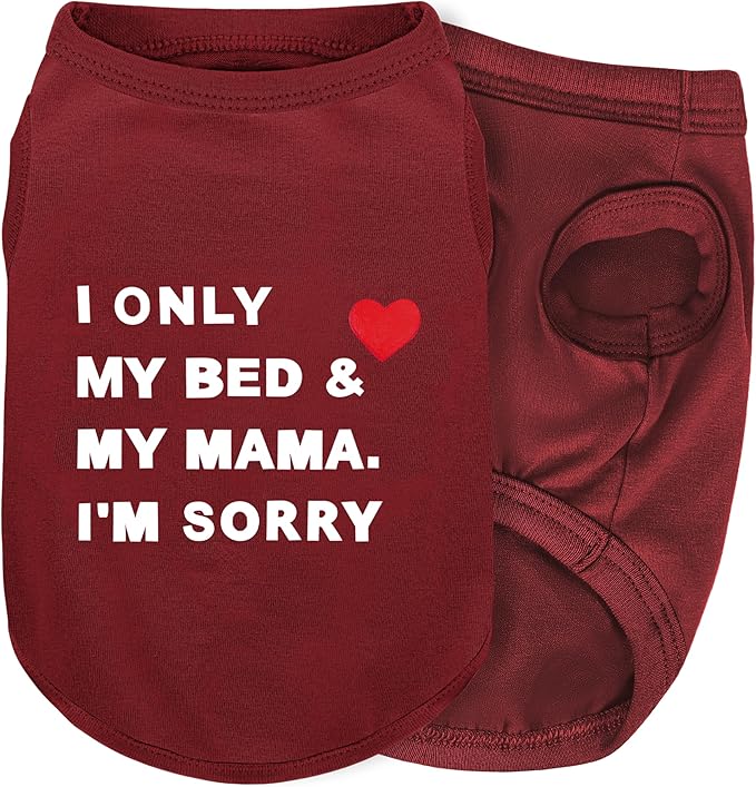 Stylish Cotton Dog Shirt with Print, Soft & Breathable, All-Season Comfort, Fits Most Breeds - Perfect Pet Apparel for Small, Medium, Large Dogs.red&XL