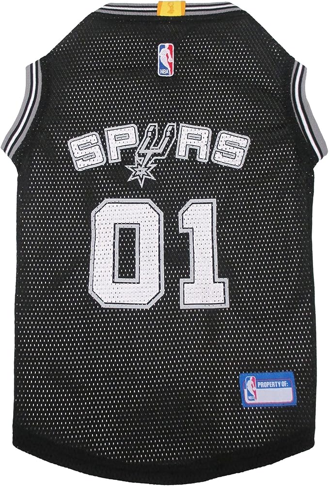 NBA SAN ANTONIO SPURS DOG Jersey, Medium - Tank Top Basketball Pet Jersey