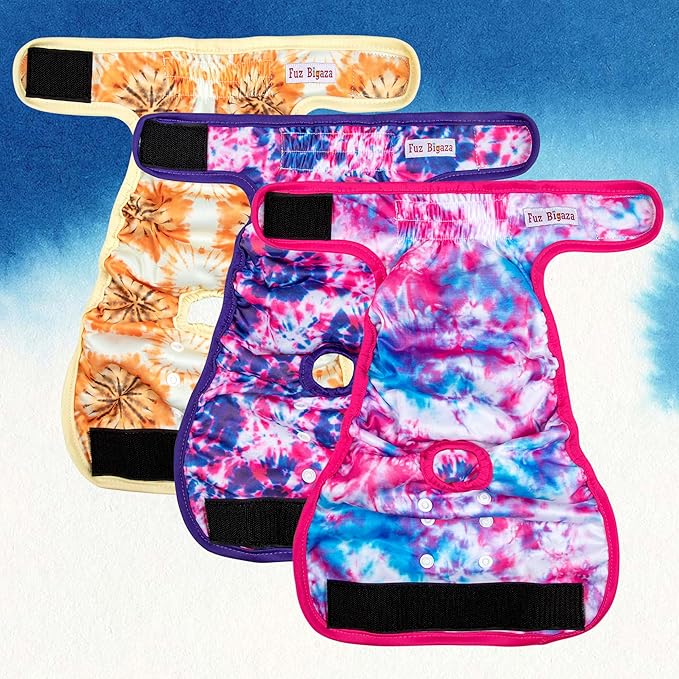 Female Dogs Diapers Belly Bands, Washable Reusable Female Doggy Wraps Panties for Doggie Puppy Pooping Potty Training Heat Incontinence Marking Pañal para Perro Large