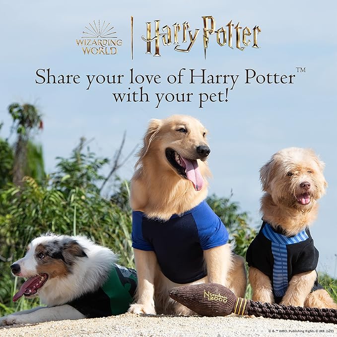 Harry Potter Ravenclaw Dog Sweater - Pet Outerwear for Dogs - Officially Licensed Dog Apparel & Accessories for Hogwarts Houses, Size Large