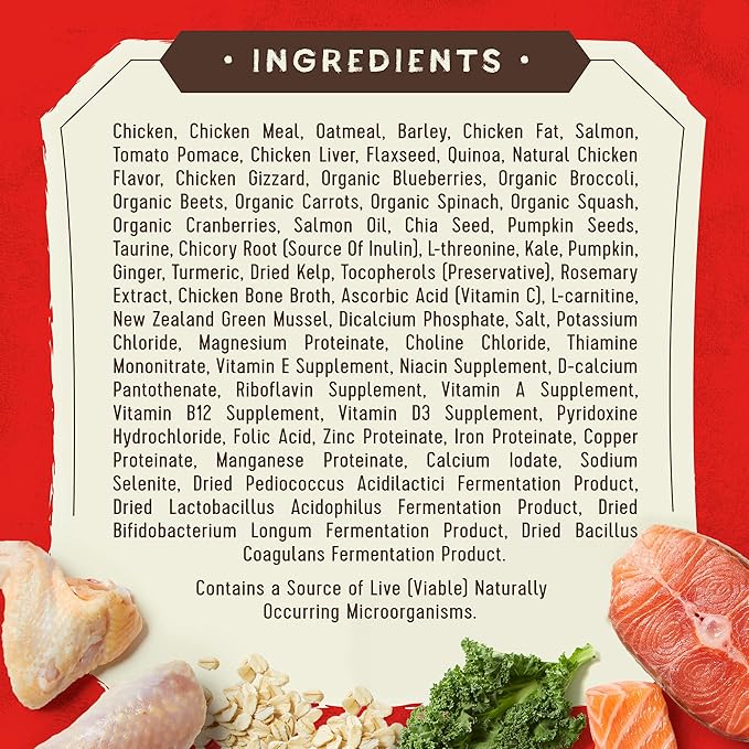 Stella & Chewy's SuperBlends Raw Blend Wholesome Grains Puppy Cage-Free Chicken & Wild Caught Salmon Recipe with Superfoods, 3.25 lb. Bag