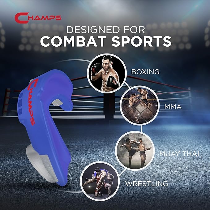 Breathable Mouthguard for Boxing, Jiu Jitsu, MMA, Muay Thai, Sports, and Wrestling. Easy Fit Boxing Mouthguard Super Tough MMA Mouthguard. Combat Sports Mouthpiece