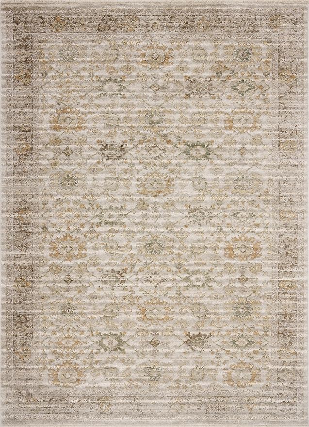 Loloi Magnolia Home by Joanna Gaines Pace Collection PAC-04 Natural/Multi 2'-6" x 12'-0" Runner Rug