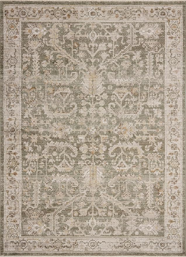 Loloi Magnolia Home by Joanna Gaines Pace Collection PAC-06 Forrest/Natural 7'-8" x 7'-8" Round Area Rug