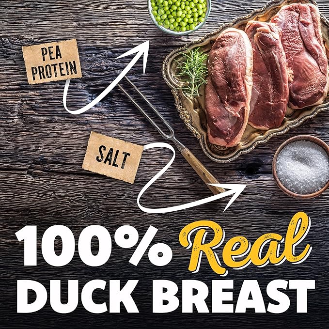 Savory Prime Duck Jerky Dog Treats, Made with 100% Real Duck Breast, Farm Raised, Healthy, Easily Digestible, High Protein, Satisfies Dog's Urge to Chew, 3 Pounds (Pack of 1)